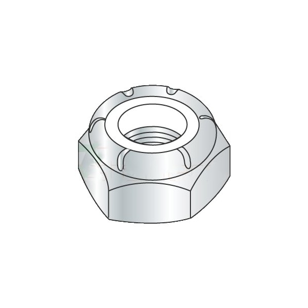 Newport Fasteners Nylon Insert Lock Nut, 9/16"-18, Steel, Zinc Plated, 400 PK 925778 - main